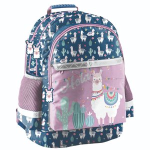 Školní batoh Lama modro-fialový-5